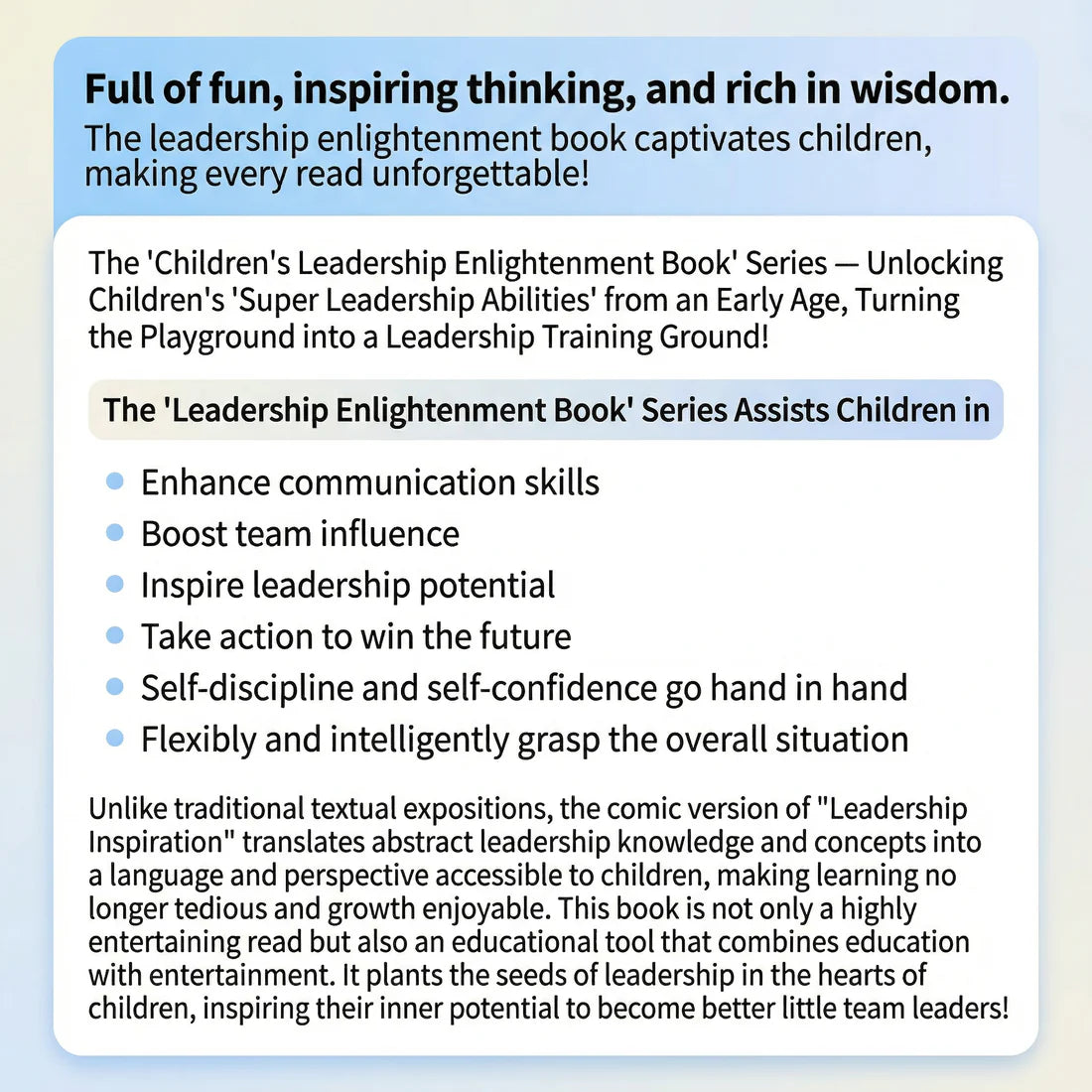 Leadership Enlightenment Funny Comic Reading by Doris Walton